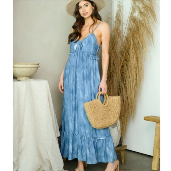 37272 Ruffled Maxi Dress - Picture 3 of 3
